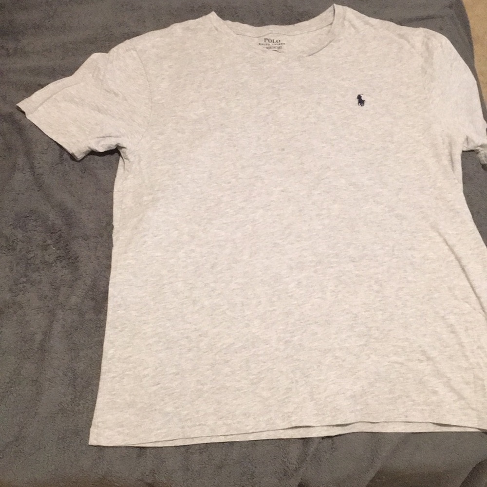 Grey Vneck polo T 😎